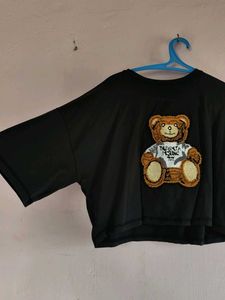 Cute Teddy Bear Graphic Top