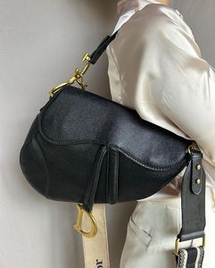 Thrifted Christian Dior Black Saddle Bag