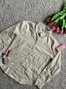 Striped Button-Down Top