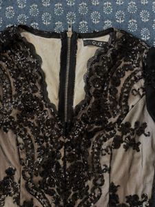 Elegant Black Lace Bodysuit