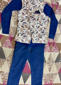 3 Piece Combo Set of Waist Coast, Shirt &amp; Trouser