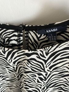 Zebra Print Top Never Worn