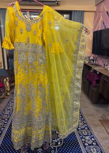 Yellow Embroidered Kurta Set