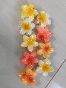 Flower Hair Claw Clips