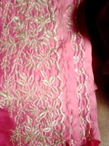 Rose Slik Saree
