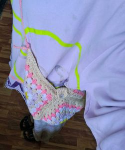 Crochet Hobo Bag