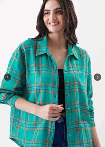 Plaid and Embroidered shirt combo