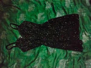 Sparkly Black Mini Dress