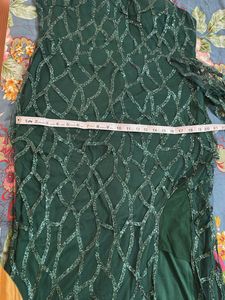 Emerald Green One-Shoulder Gown