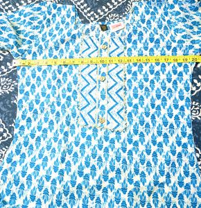 Jaipuri Pure cotton Stitched Kurta Pant Set