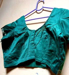 Green Pure Silk Blouse
