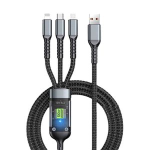 Uranedge 3-in-1 100W SuperSpeed Charging Cable