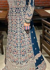 Elegant heavy Embroidered 3 pc dress lehga
