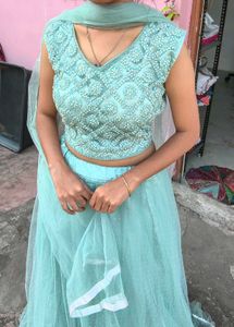 Sea Green Lehenga Choli