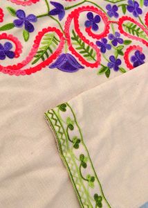Embroidered Floral Tunic For Women Stylish Kurta