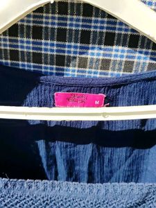 Blue Long Sleeve Top