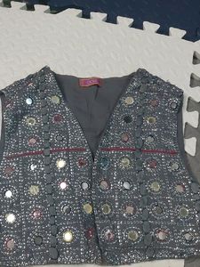 Mirror Work Gujarati Style Jacket