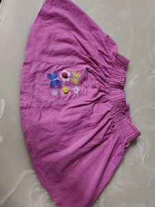 A beautiful pink skirt with acrylic fabric for sty