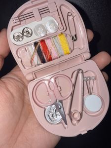 Pink aesthetic mini sewing kit