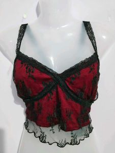 Y2K LACE TOP