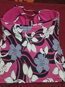 Floral Print Tankini Set