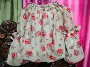 Off Shoulder Floral Top