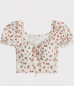 Floral Tie-Front Top