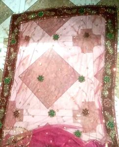 Pink Indian Outfit with Sequins Bridal Lehenga 😍