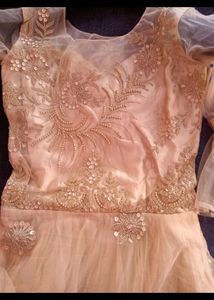 Party Wear Cindrella Gown For Women With Cancan Fu
