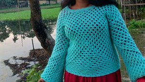 Crochet Messh Cardigan