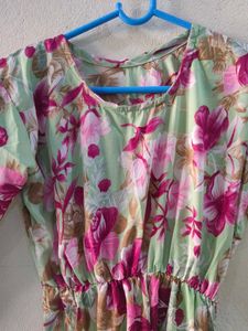 Floral Print Midi Dress