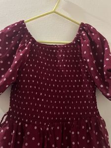 Charming Polka Dot Midi Dress