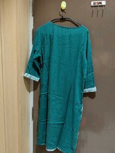 Green Printed Kurta