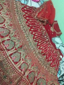 Red Embroidered Lehenga Choli