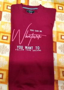 Stylish Maroon Graphic T-Shirt