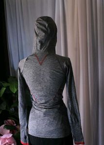 Nike Gray Long Sleeve Top