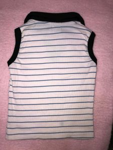 Striped Polo Top