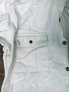 Branded White Shirt Size-M