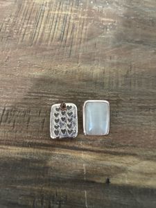 Rectangle Mother of Pearl Earrings