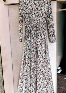 White Floral Maxi Dress