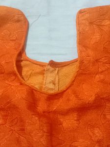 Running Orange Blouse