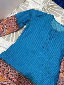 Ethnic Blue short Kurta