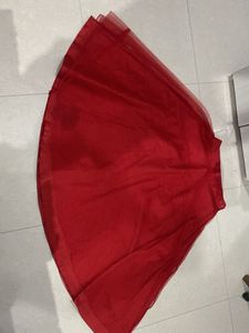 Red Ethnic Skirt