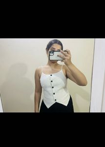 Gray Buttoned waistcoat