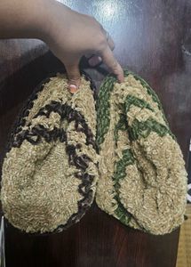 Set of Green and Brown Hat &amp; Scrarf