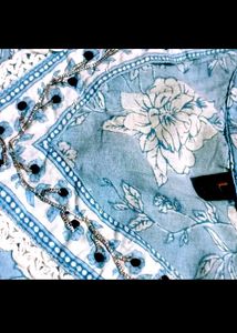 2 Pure Cotton Kurti Set With New Saree