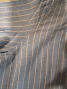 Trending Blue Shirt With White Stripes