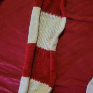 Striped Knit Scarf