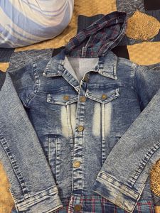 Denim Jacket with Hood