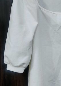 White Puff Sleeve Top